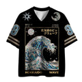 Kyoto-Lion Sparkling Waves Of Hokkaido, Japan Mesh Jersey