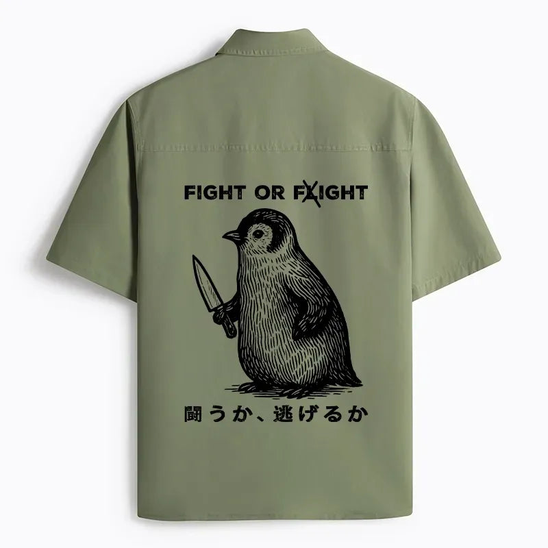 funny fight or flight shirt gift idea for him