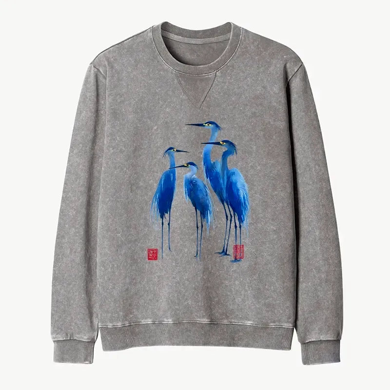 Washed Terry Unisex Sweatshirt for Vacation