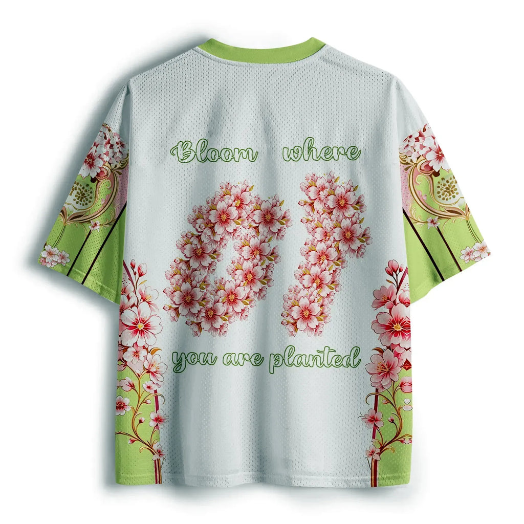 Kyoto-Lion Sakura:Bloom Where You Are Planted Mesh Jersey