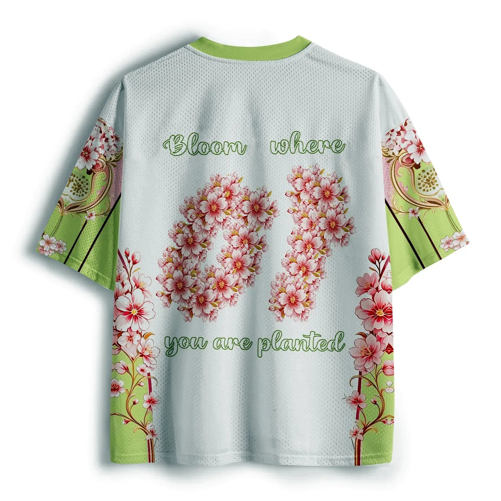 Kyoto-Lion Sakura:Bloom Where You Are Planted Mesh Jersey
