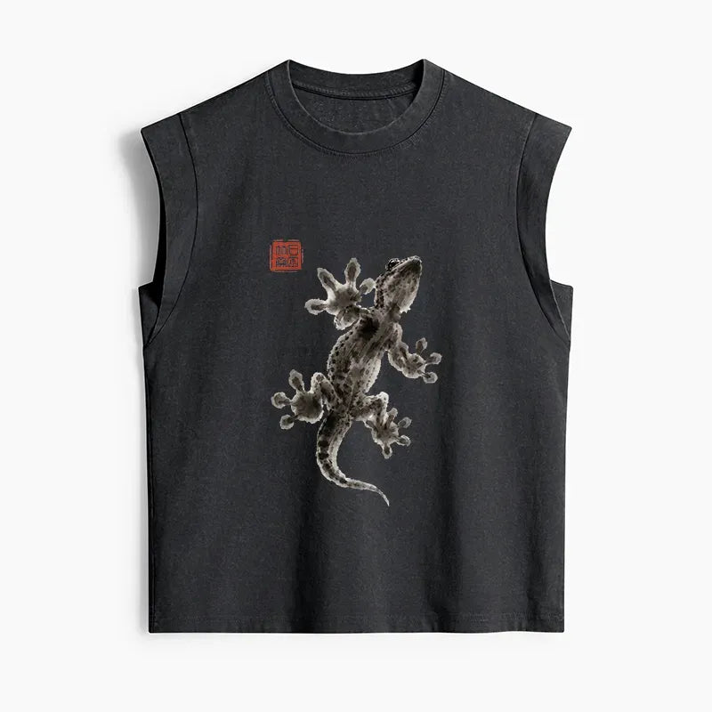 Minimal Asian Ink Brush Tank for Women