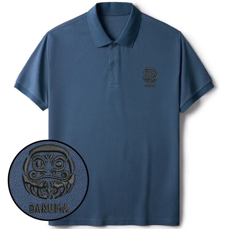 Japanese Daruma Polo for Streetwear