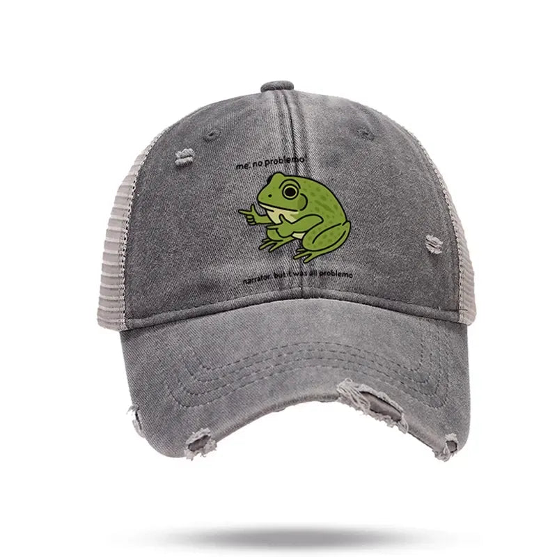 Kyoto-Lion Stupid Frog Meme Trucker Cap