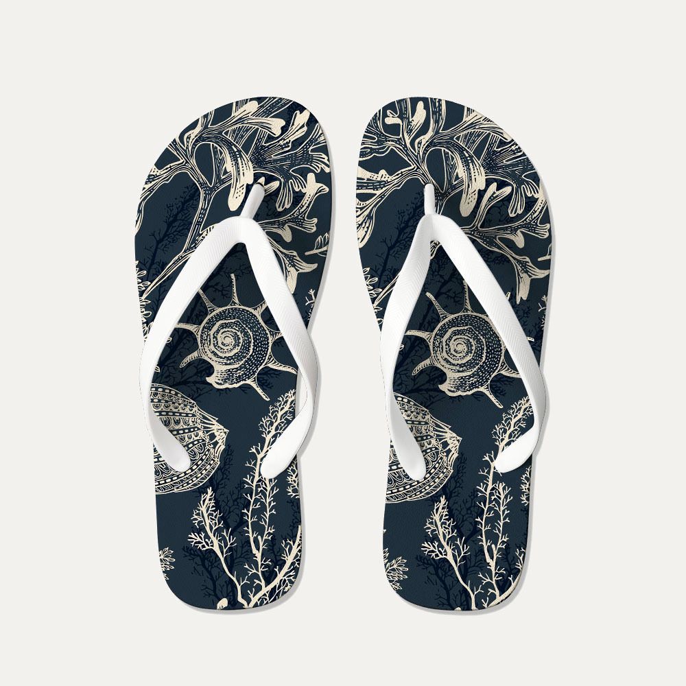 Kyoto Lion Marine Mystery Flip Flops Free Shipping