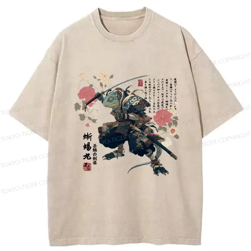 Japanese Samurai Washed T-Shirt Unisex