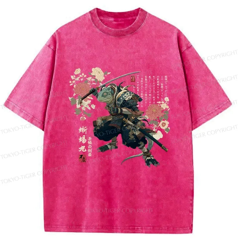 Japanese Samurai Washed T-Shirt Unisex