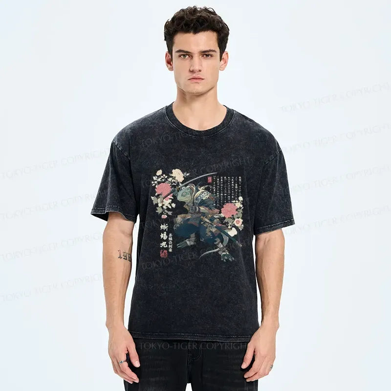 Japanese Samurai Washed T-Shirt Unisex