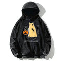 Kyoto-Lion Halloween Cat Soul Washed Hoodie