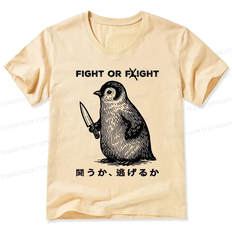 Japanese V-Neck T-Shirt for Summer