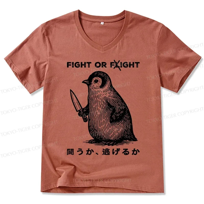 Japanese V-Neck T-Shirt for Summer