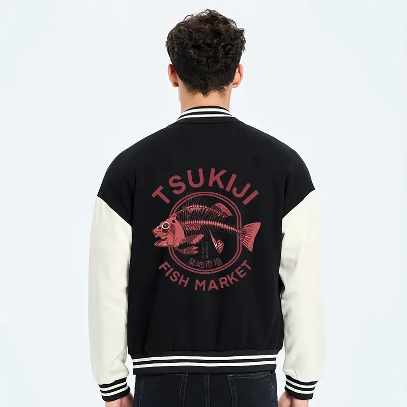 Trendy Japanese Varsity Jacket for Everyday Wear