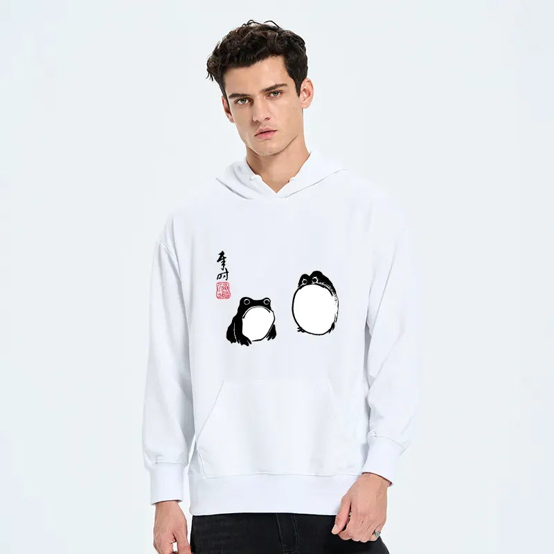 japanese frog hoodie for everyday wear