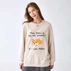 Kyoto-Lion Funny Short Dog Joke Washed Terry Sweatshirt