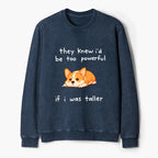 Kyoto-Lion Funny Short Dog Joke Washed Terry Sweatshirt