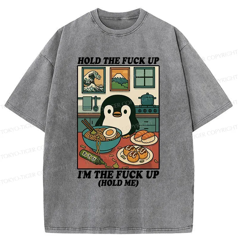 Japanese Streetwear Washed T-Shirt on Sale