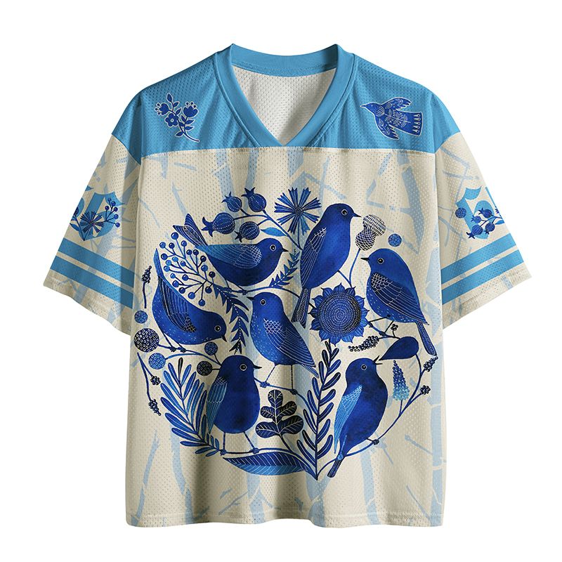 Japanese Ukiyo-e Mesh Jersey for Summer