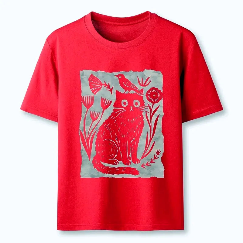Classic Japanese Folk Art T-Shirt for Daily Wear
