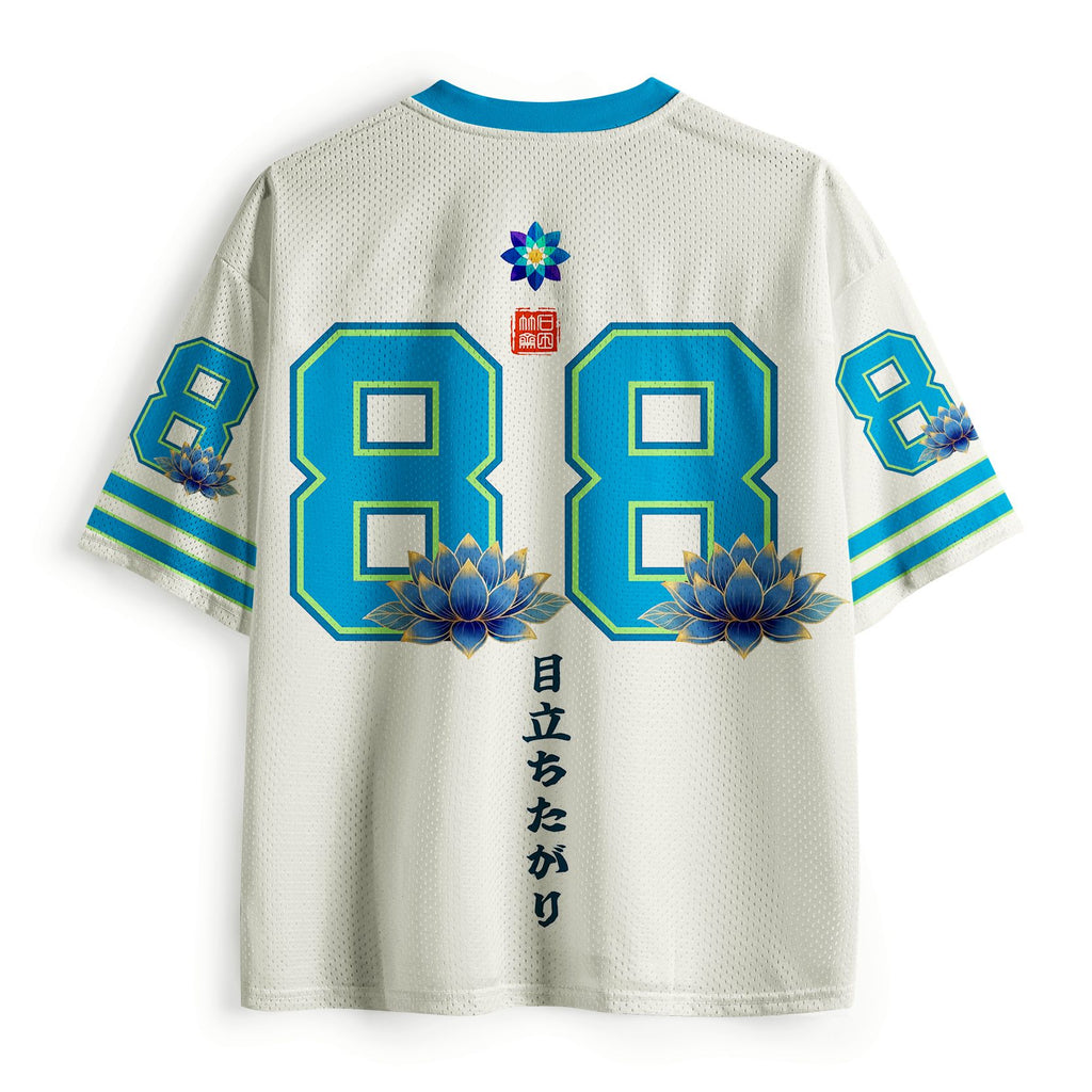 Kyoto-Lion Geometric Peacock Wants Attention Mesh Jersey