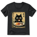 Kyoto-Lion Vintage Japanese Sushi Cat V-Neck Classic T-Shirt