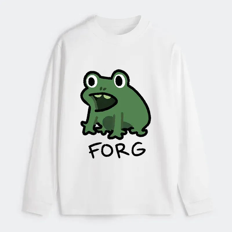 Kyoto-Lion Funny Forg Japan Classic Long Sleeve T-Shirt