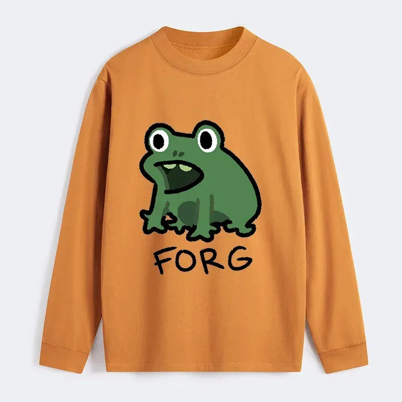 Kyoto-Lion Funny Forg Japan Classic Long Sleeve T-Shirt