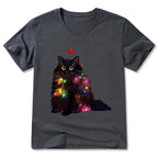 kyoto lion christmas lights cat tee