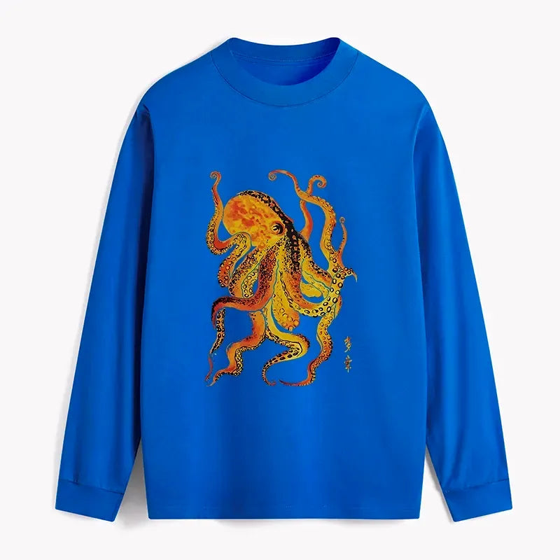 Vintage Kyoto Lion Octopus Shirt Gift Idea