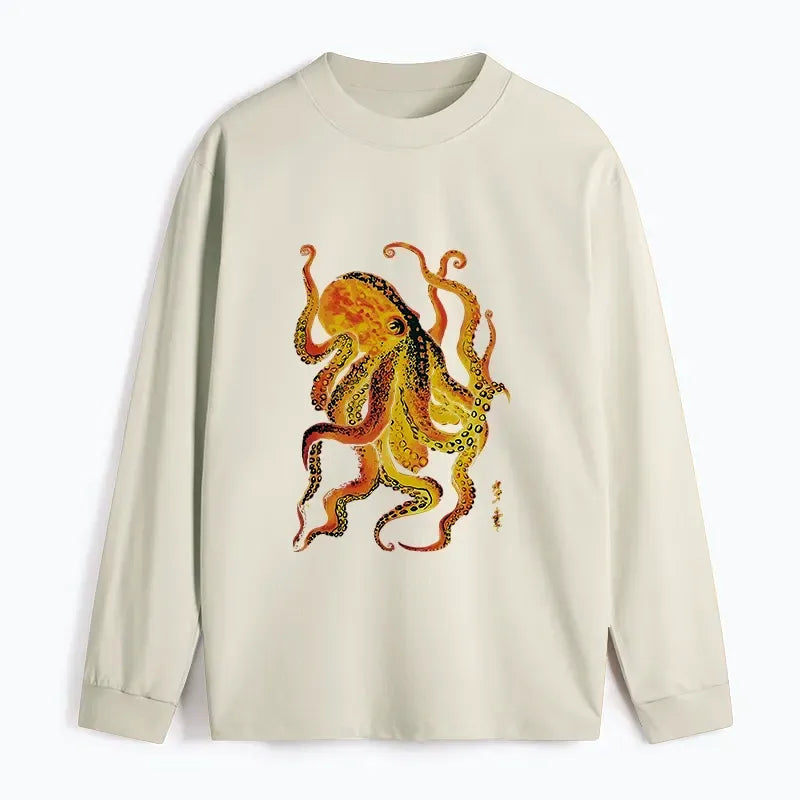 Japanese Octopus Long Sleeve T-Shirt