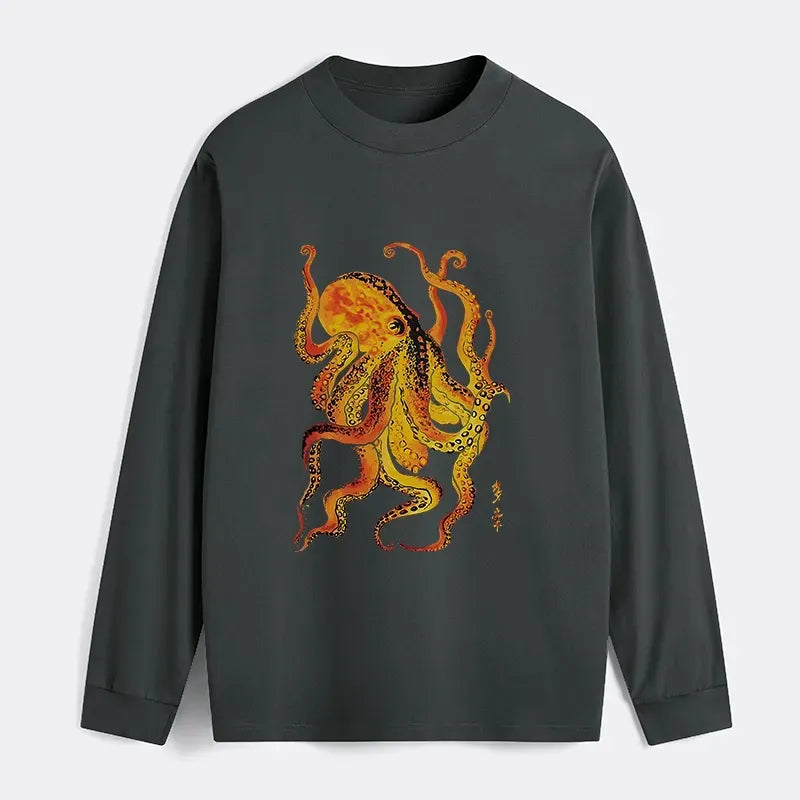 Vintage Kyoto Lion Octopus Shirt Gift Idea