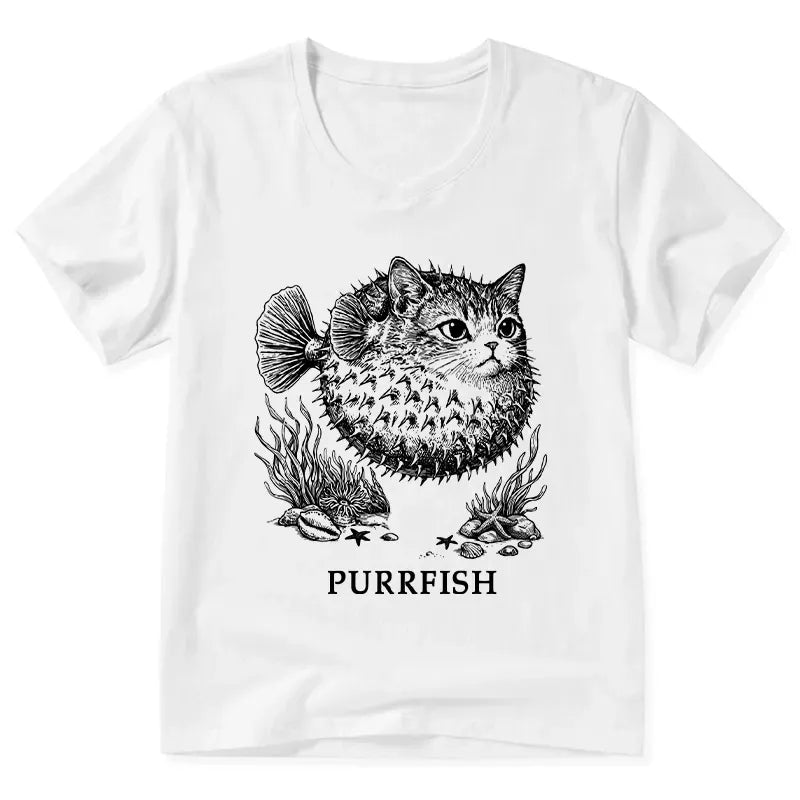 Japanese Ukiyo-e Cat Head V-Neck