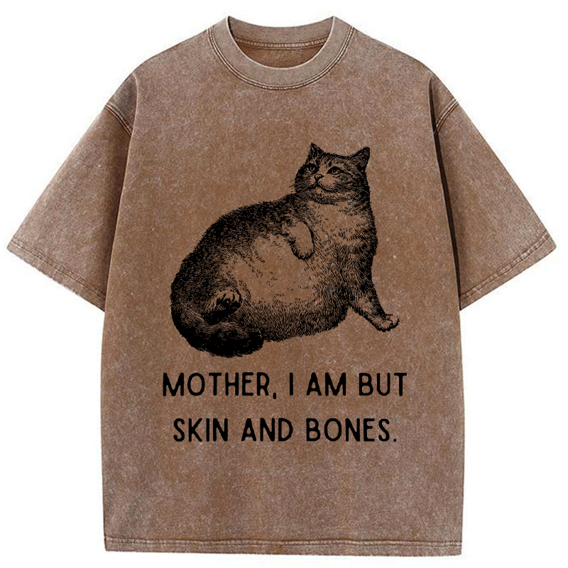 Kyoto-Lion Skin & Bones Cat Washed T-Shirt