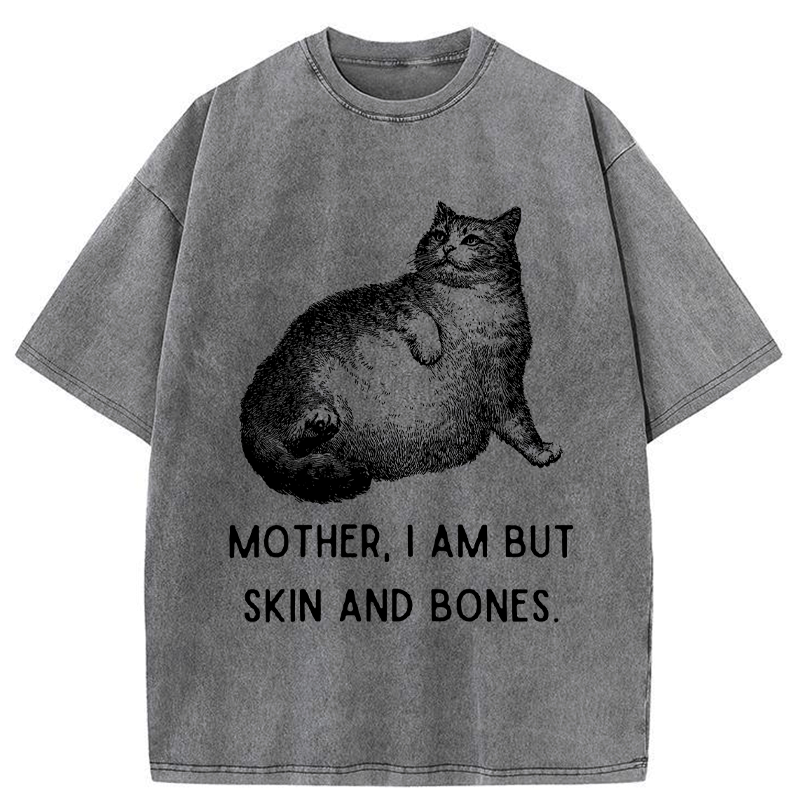 Kyoto-Lion Skin & Bones Cat Washed T-Shirt