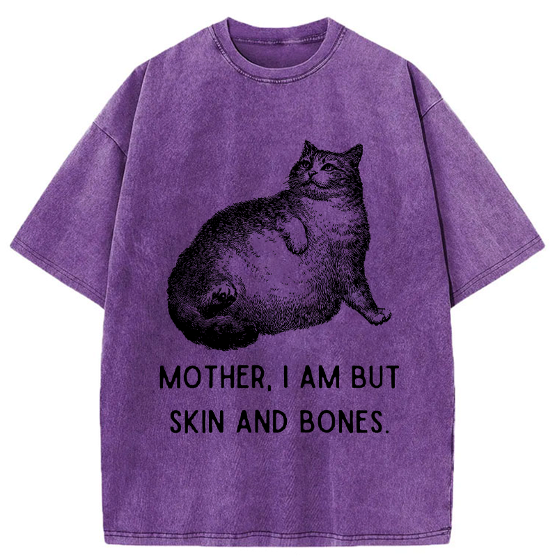Kyoto-Lion Skin & Bones Cat Washed T-Shirt
