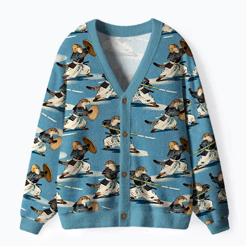 Japanese Samurai Cardigan Sweater Trending