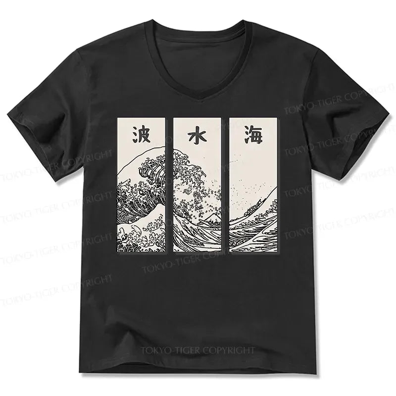 soft cotton v neck t shirt for summer