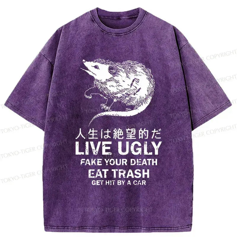 Kyoto-Lion Life Is Hopeless Washed T-Shirt