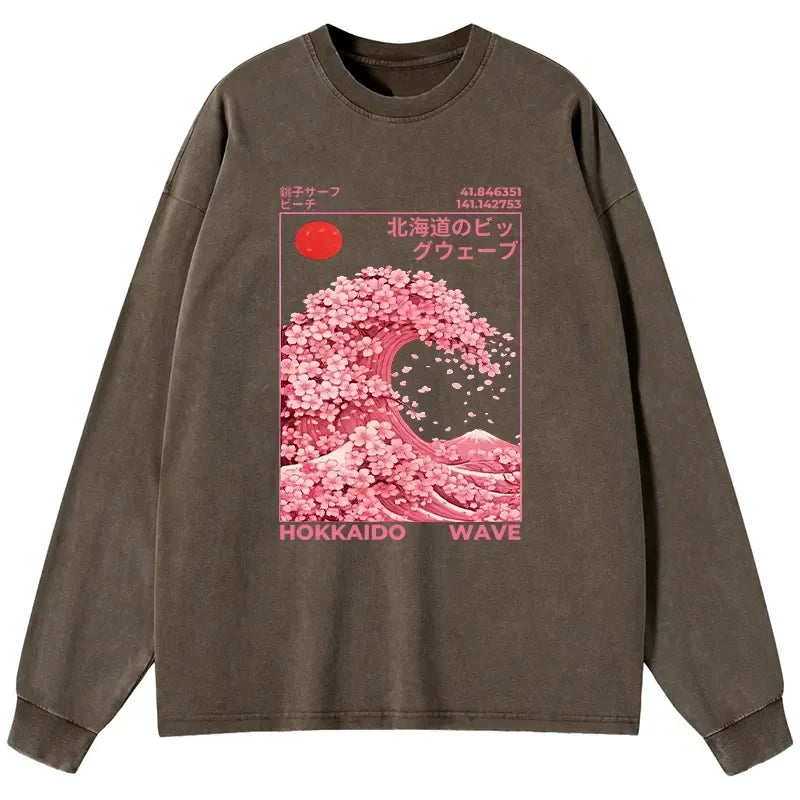 Washed Vintage Japanese T-Shirt for Men