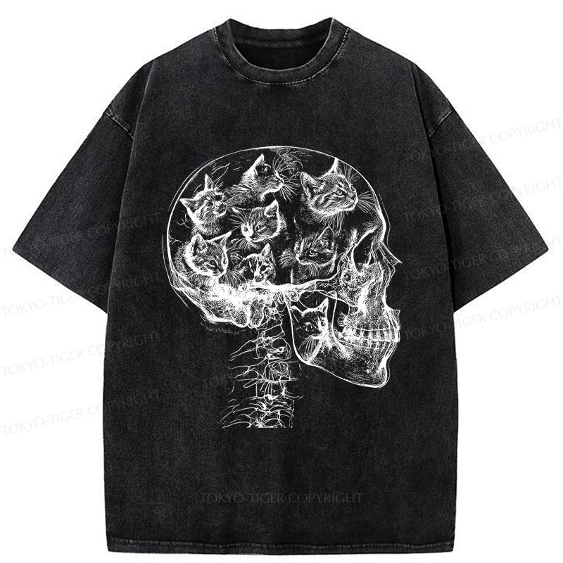 Japanese vintage cat t-shirt for everyday