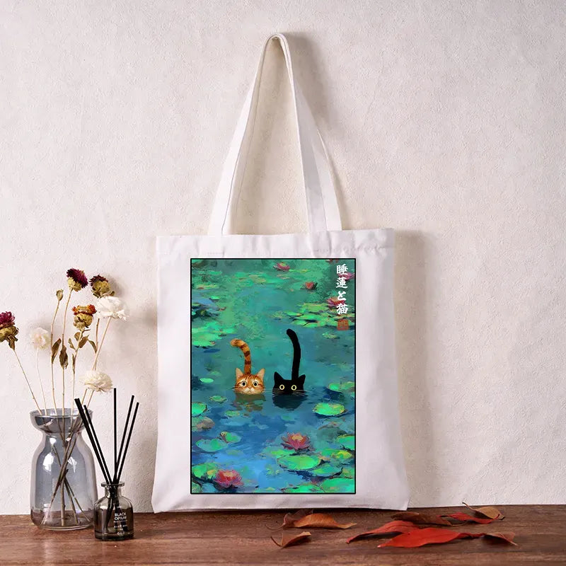 Japanese Canvas Tote Bag for Everyday