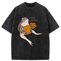 Kyoto-Lion Cheez Frog Washed T-Shirt