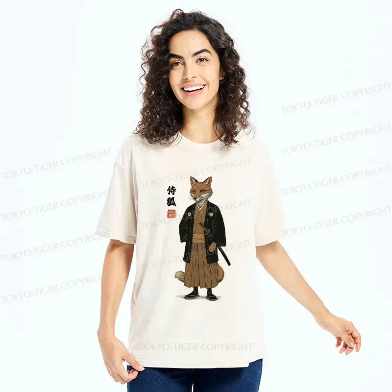Japanese Samurai Washed T-Shirt Best Seller