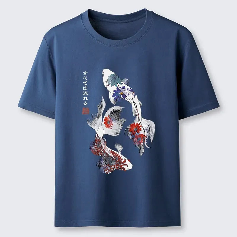 Best Seller Japanese Watercolor Koi T-Shirt