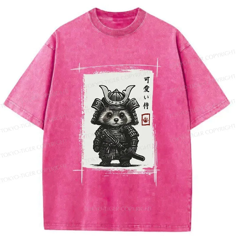 Japanese Samurai Baby Raccoon T-Shirt