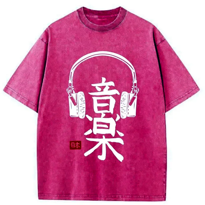 Japanese Kanji music t-shirt for men