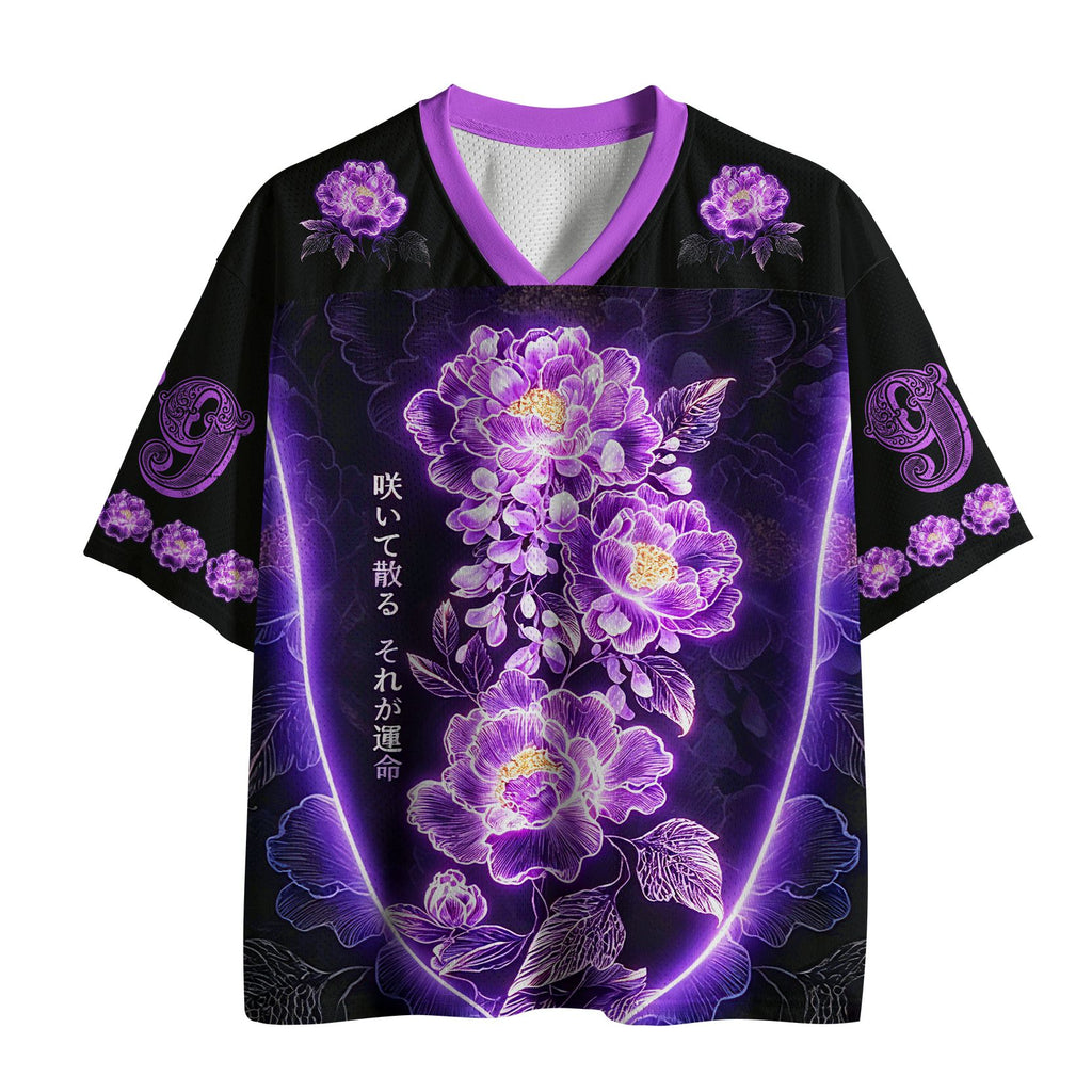 Funny Sea Flowers Mesh Jersey on Sale