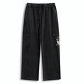 Kyoto-Lion Cats Eat Ramen Noodles Washed Utility Sweatpants