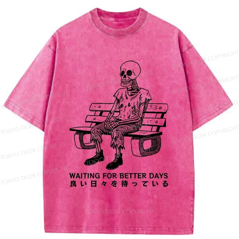 Japanese Vintage Washed Skeleton T-Shirt