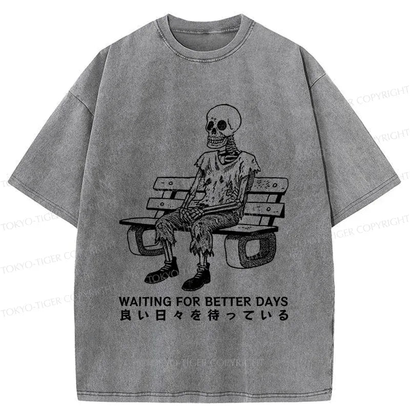 Japanese Vintage Washed Skeleton T-Shirt