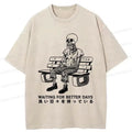 Japanese Vintage Washed Skeleton T-Shirt